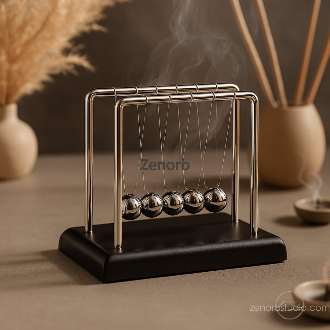 Zenorb™ Balance Swing Balls – Desk Pendulum for Focus & Calm