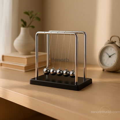 Zenorb™ Balance Swing Balls – Desk Pendulum for Focus & Calm